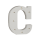 OOTB Beleuchteter Holz-Buchstabe C mit 7 LED