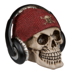 OOTB Spardose Totenkopf mit Fischermütze &