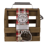 OOTB Holz-Flaschenhalter mit Metall-Flaschenöffner