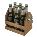 OOTB Holz-Flaschenhalter mit Metall-Flaschenöffner
