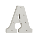 OOTB Beleuchteter Holz-Buchstabe A mit 8 LED