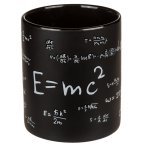 OOTB Schwarzer Becher Mathematic ca. 13 x 11 cm