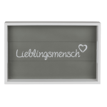 OOTB Weißes Holz-Tablett Lieblingsmensch