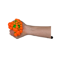 Squeeze-Ball im Netz, ca. 7 cm,