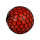 Squeeze-Ball im Netz, ca. 7 cm,