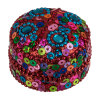 Bunte Schmuckdose mit orientalischem Design,