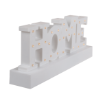 OOTB Weißer Schriftzug Home mit 28 warmweißen LED
