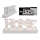 OOTB Weißer Schriftzug Home mit 28 warmweißen LED
