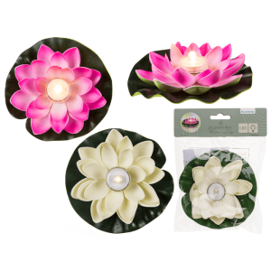 OOTB Schwimmende Seerose mit warmweißer LED