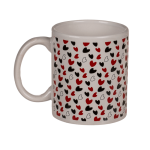 OOTB Weißer Becher mit kleinen Herzchen &