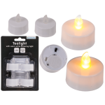 OOTB Teelicht mit warmweißen LED-Flackerlicht