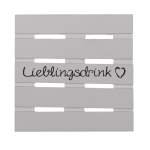 OOTB Weißer Holz-Untersetzer Lieblingsdrink