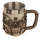OOTB Bierkrug Cyborg Skull mit Edelstahleinsatz