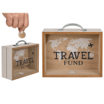 OOTB Holz-Spardose Travel Fund ca. 205 x 12 cm