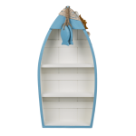 OOTB Holz-Boot mit maritimer Deko ca. 42 x 195 cm