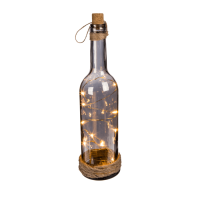 OOTB Rauch-Glasflasche mit 10 warmweißen LED