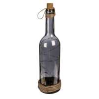 OOTB Rauch-Glasflasche mit 10 warmweißen LED