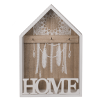 OOTB Weiß/naturfarbener Holz-Schlüsselkasten Home