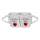 OOTB Doppel-Becher I love you 85 x 9 cm