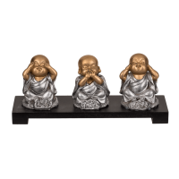 OOTB Sitzende Deko-Figur Buddha (nichts böses sehen
