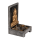 OOTB Holz-Teelichthalter Buddha mit Dekosteinen
