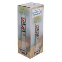 Glas-Galileothermometer, H: ca, 18 cm,