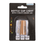 OOTB Flaschenkorken-Lichterkette mit 5 farbigen LED