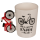 Becher, Fahrrad mit Fahrradgriff, ca. 12 x 9 cm,