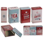 OOTB Rechteckige Metall-Dose Nostalgie (Coffee Tea &