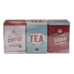 OOTB Rechteckige Metall-Dose Nostalgie (Coffee Tea &