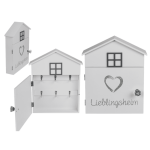 OOTB Weißer Holz-Schlüsselkasten Lieblingsheim