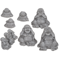 OOTB Sitzende Deko-Figur Buddha (nichts böses sehen