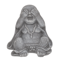 OOTB Sitzende Deko-Figur Buddha (nichts böses sehen