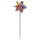 OOTB Bunte Windmühle mit Blumen ca. 17 cm