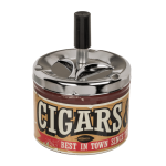 OOTB Metall-Druckaschenbecher Tobacco D: ca. 10 cm