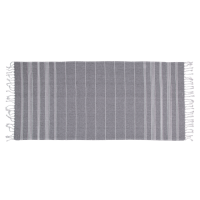 OOTB Weiß/graues Fouta-Hamamtuch (für Sauna & Strand)