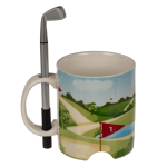 OOTB Becher Golfplatz mit Kugelschreiber
