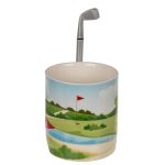 OOTB Becher Golfplatz mit Kugelschreiber