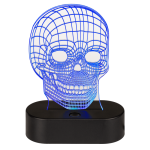 OOTB 3D-Leuchte Totenkopf ca.18 cm