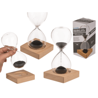 Sanduhr mit magnetischem Sand, ca. 16 cm,