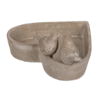 OOTB Vogeltränke Herz ca. 20 x 4 cm mit 2 Vögeln