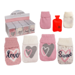 OOTB Handwärmer Wärmflasche mit Stricküberzug