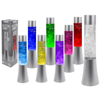 Glitter-Leuchte mit farbwechselnder LED,