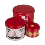 OOTB Metall-Dose Weihnachtsfiguren 3er Set