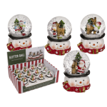 OOTB Schneekugel Weihnachtsmann & Rentier