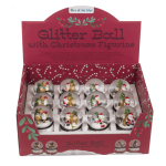 OOTB Schneekugel Weihnachtsmann & Rentier