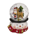 OOTB Schneekugel Weihnachtsmann & Rentier