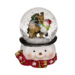 OOTB Schneekugel Weihnachtsmann & Rentier
