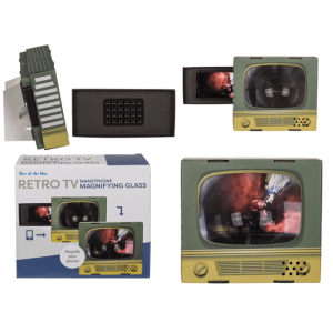 OOTB Smartphone-Lupe Retro Fernseher ca. 20 x 18 cm