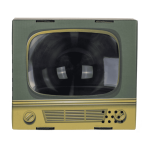 OOTB Smartphone-Lupe Retro Fernseher ca. 20 x 18 cm